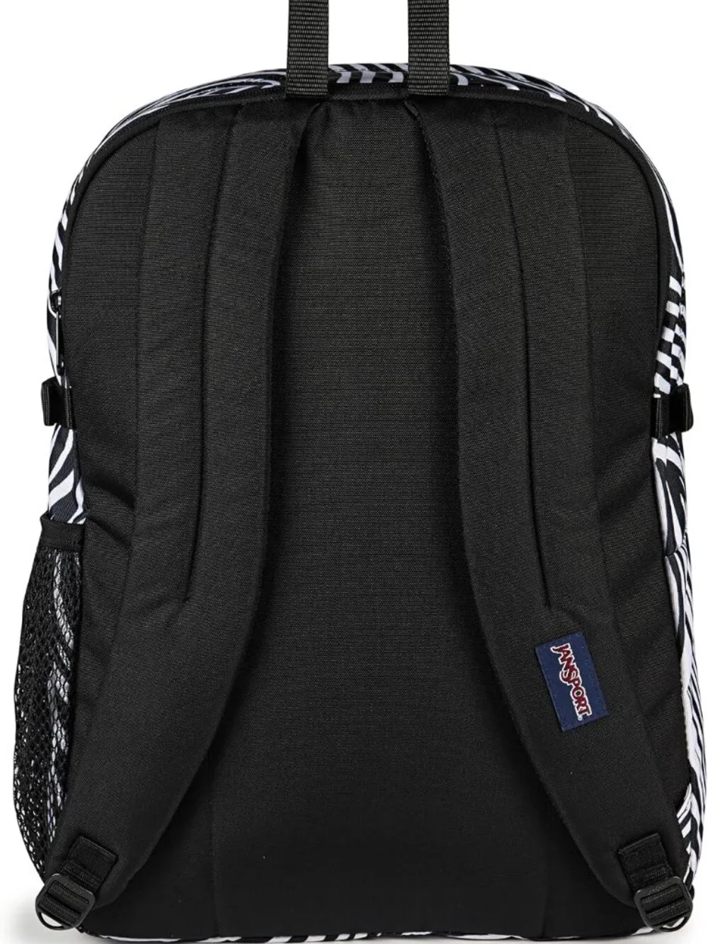 Main Campus Jansport BackPack-Surreal Swirls, black & white, large